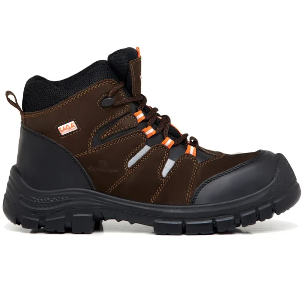 Bota Saga Ingeniero 4059 dieléctrica en cuero con suela PU bidensidad