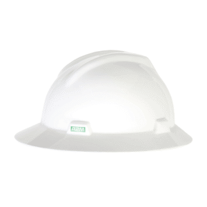 Casco Tipo Sombrero MSA V-Gard dieléctrico clase E con ala completa