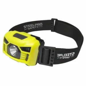 Linterna Steelpro ajustable a casco con luz LED potente